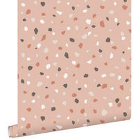 TAPETE Terrazzo-Motiv 53 cm x 10.05 m - Pink, Papier (53/0.1cm) - ESTAhome