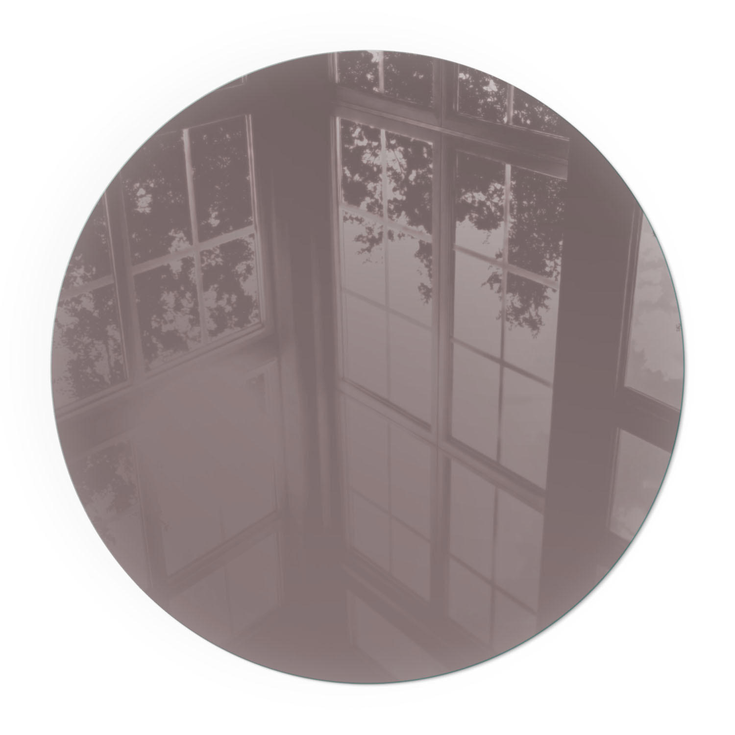 GLASPLATTE für Kamin Ø 70 cm - Pink, Glas (70/70/0.4cm) - TULUP