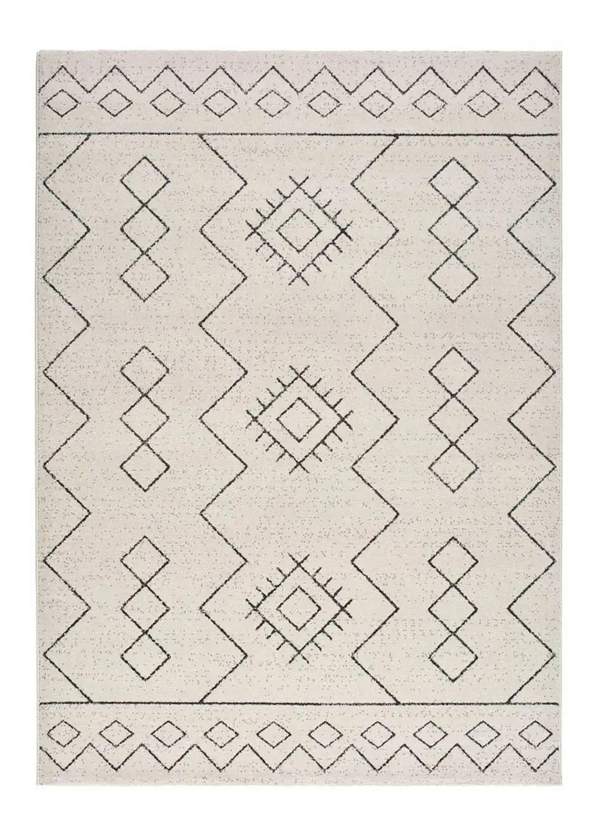 KURZFLORTEPPICH Weiß Malika 160/230 cm - Weiß, Naturmaterialien/Textil (160/230cm) - Atticgo