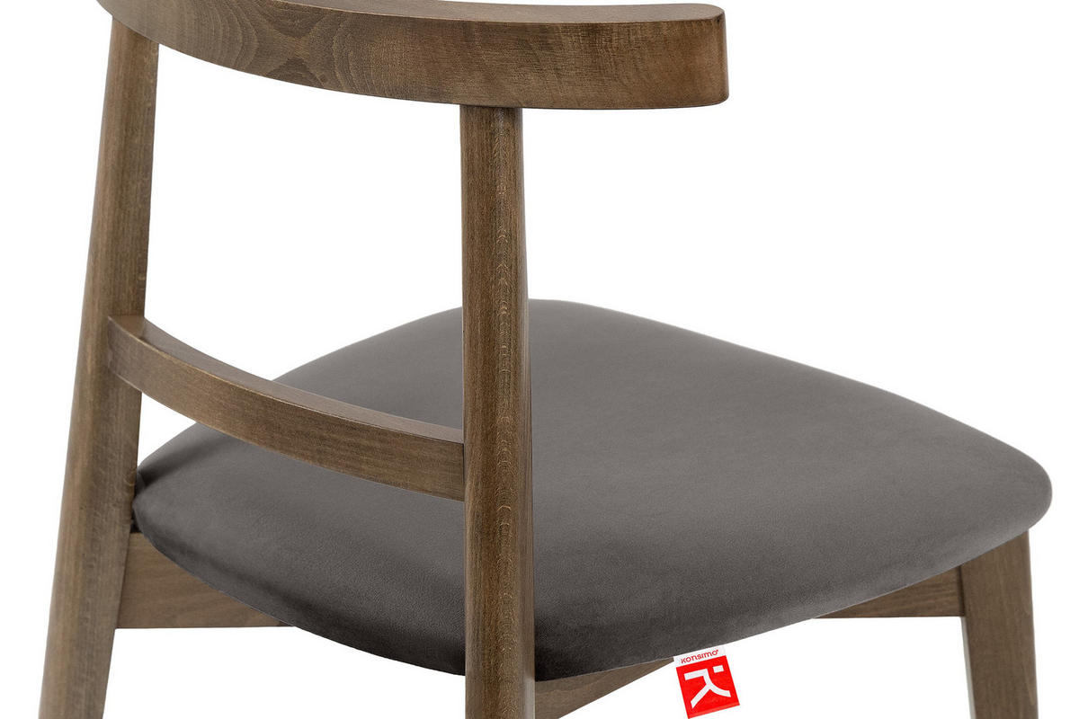 ESSTISCHSTÜHLE LILIO 2 St Vintage, Grau / Lefkas-Eiche - Eichefarben/Grau, Holz/Textil (47/76/45cm) - KONSIMO®