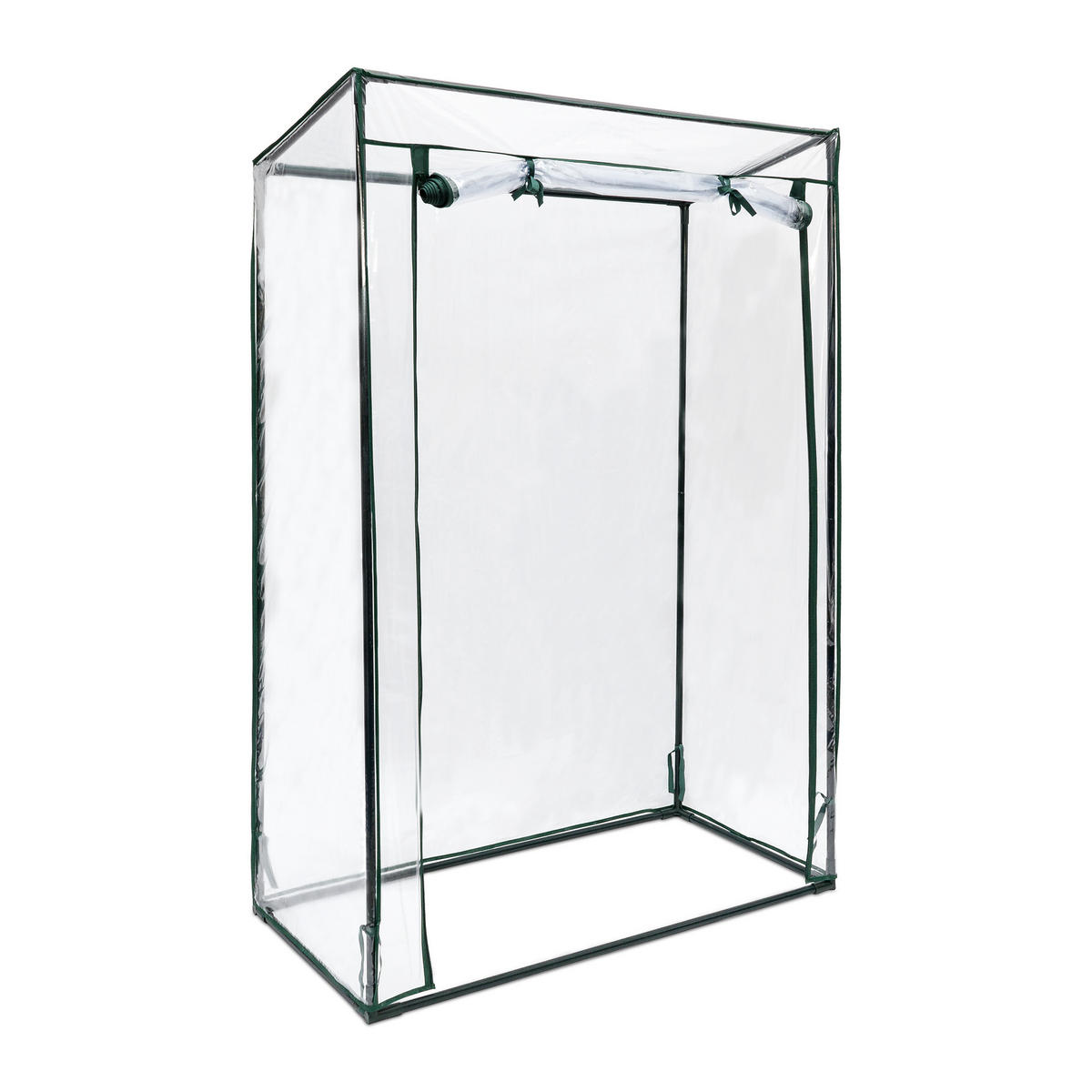 GEWÄCHSHAUS - Transparent, Kunststoff/Metall (100/150/50cm) - Relaxdays