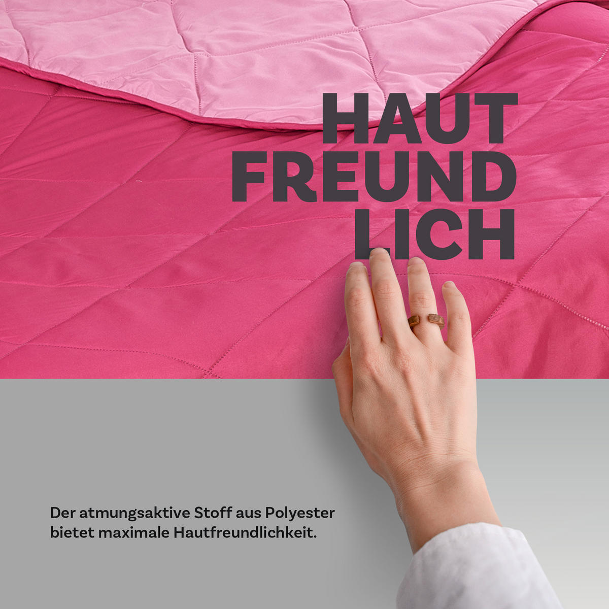 SOMMERBETT Steppbett leicht Pink 135x200 cm - Pink, Textil (135/200cm) - Bestlivings