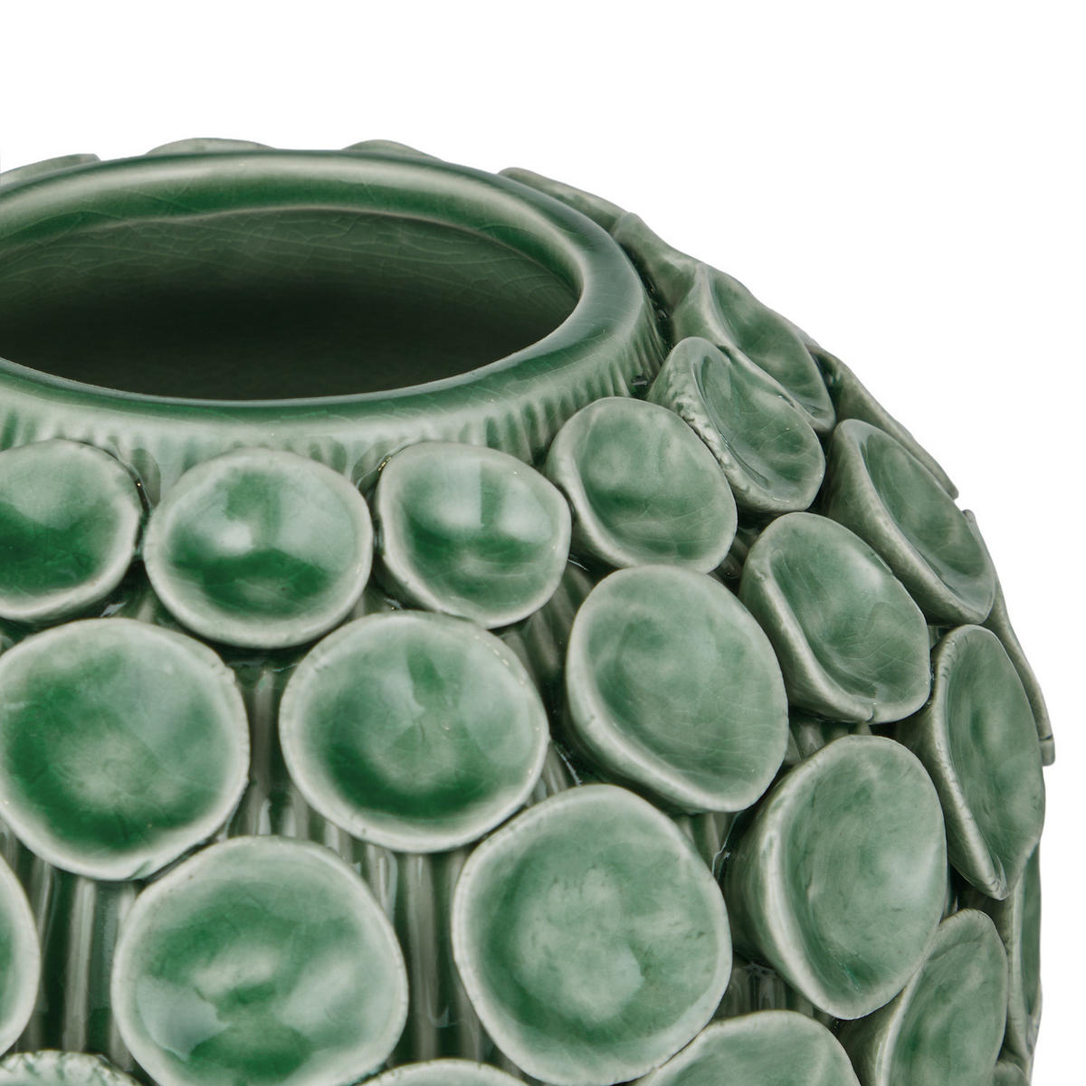 VASE Enchanted Forest Erdbeere - Türkis, Stein (18cm) - Butlers