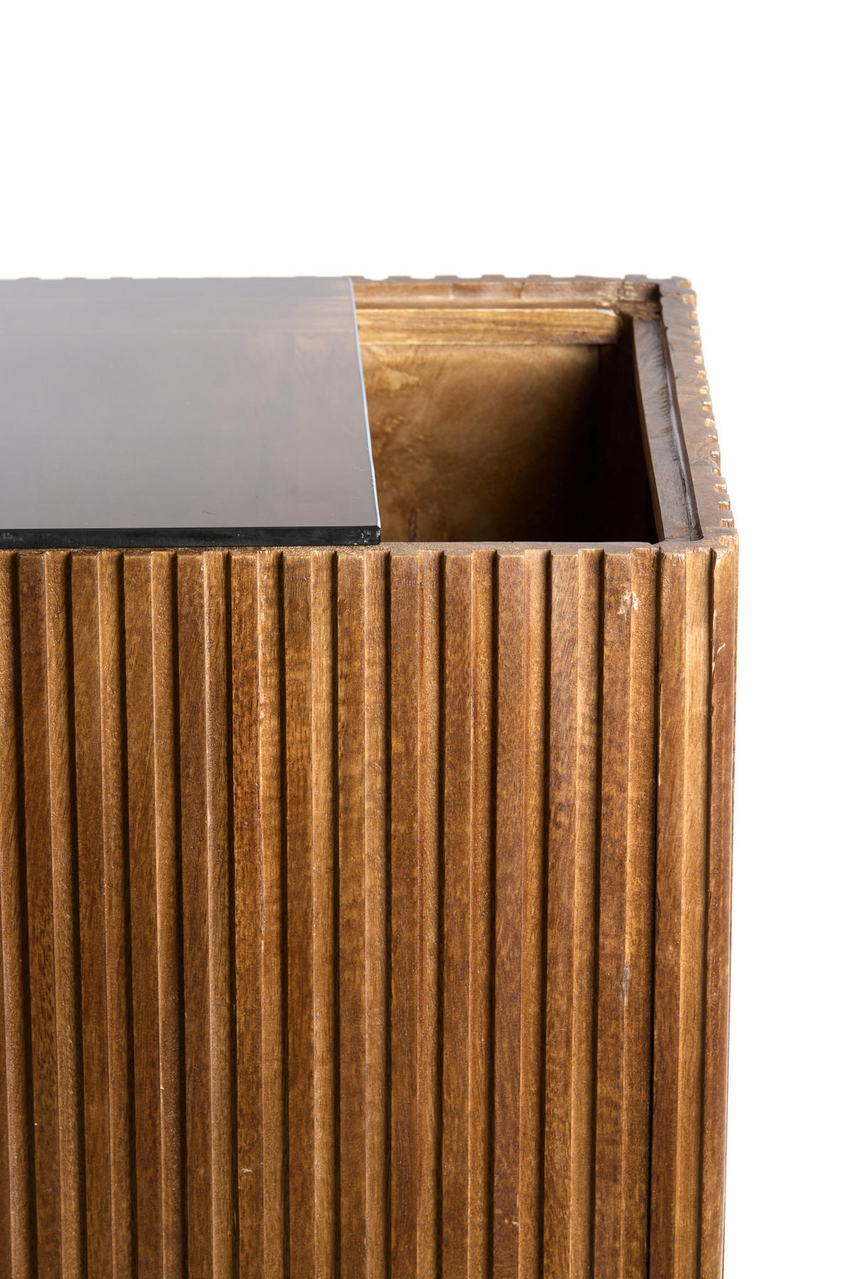 SÄULE Gatura Braun 30/30/60 cm - Braun, Holz (30/30/60cm) - Light & Living