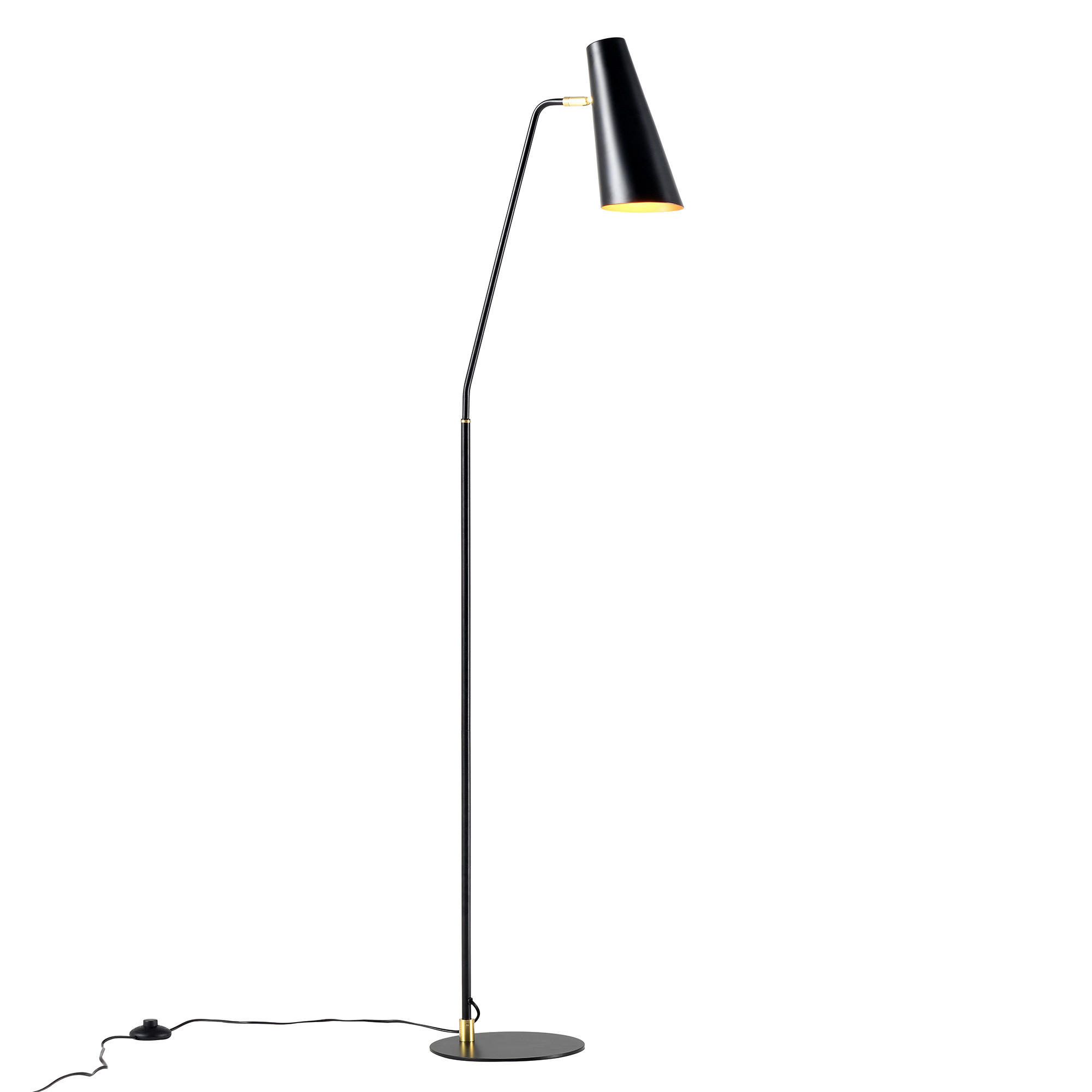 STEHLEUCHTE Norwich - Schwarz, Metall (25/25/160cm) - lux.pro