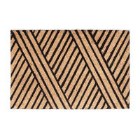 FUSSMATTE - Beige, Kunststoff/Textil (60/40cm) - Relaxdays
