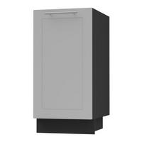 KÜCHENUNTERSCHRANK Kvantum D1D/40 Dust Grey Matt / Schwarz Matt 40 / 50 / 82cm - Schwarz/Grau, Holz/Holzwerkstoff (40/82/50cm) - Feldmann-Wohnen