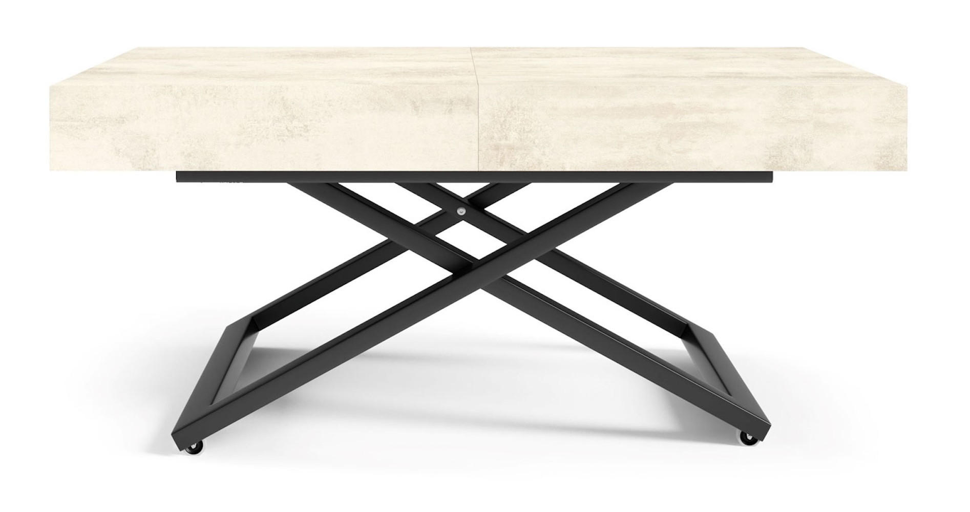 Feldmann-Wohnen Couch-/Esstisch Ecru 120x27x80 cm