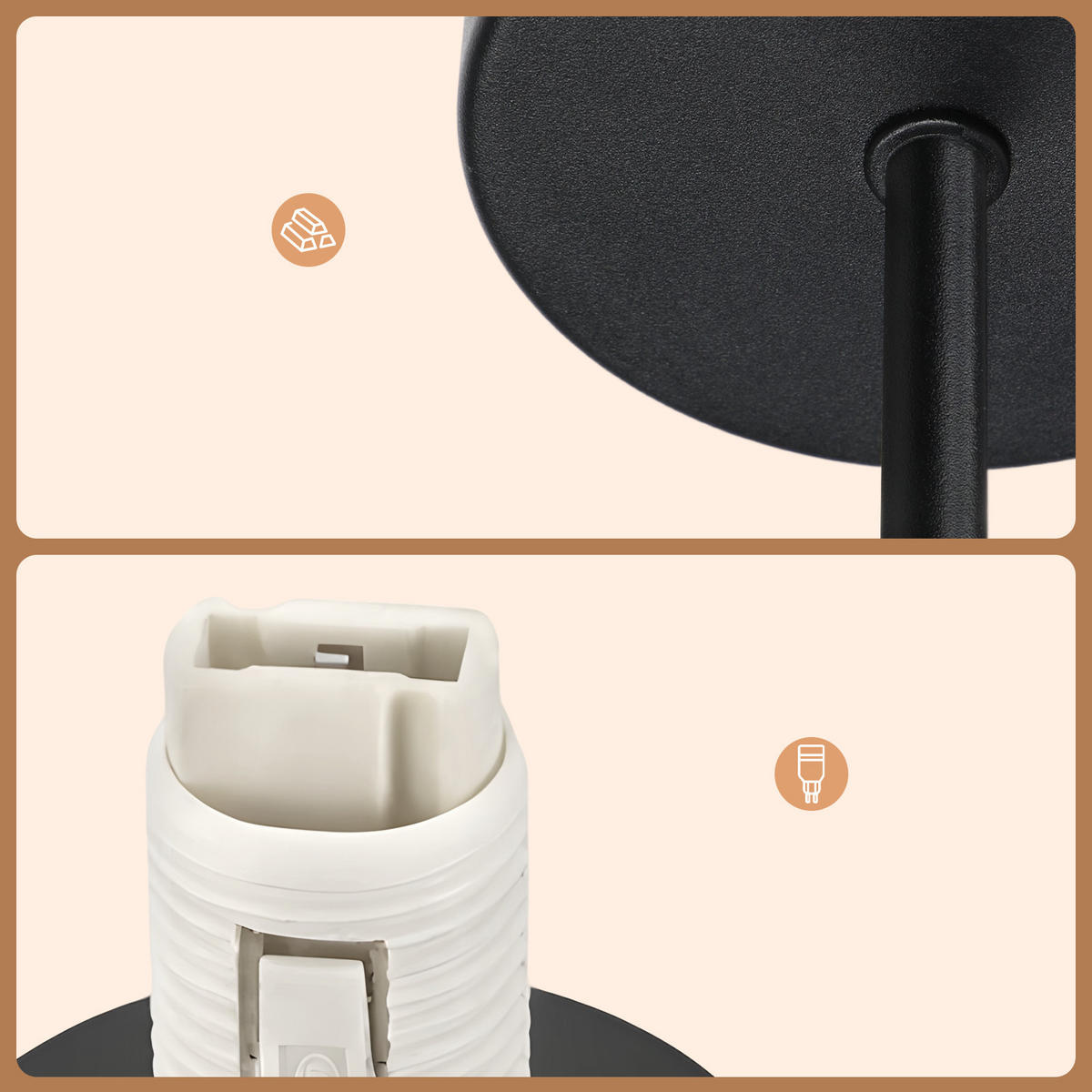 DECKENLEUCHTE FRASER II 24/24/17 cm - Weiß, Metall (24/24/17cm) - Nettlife