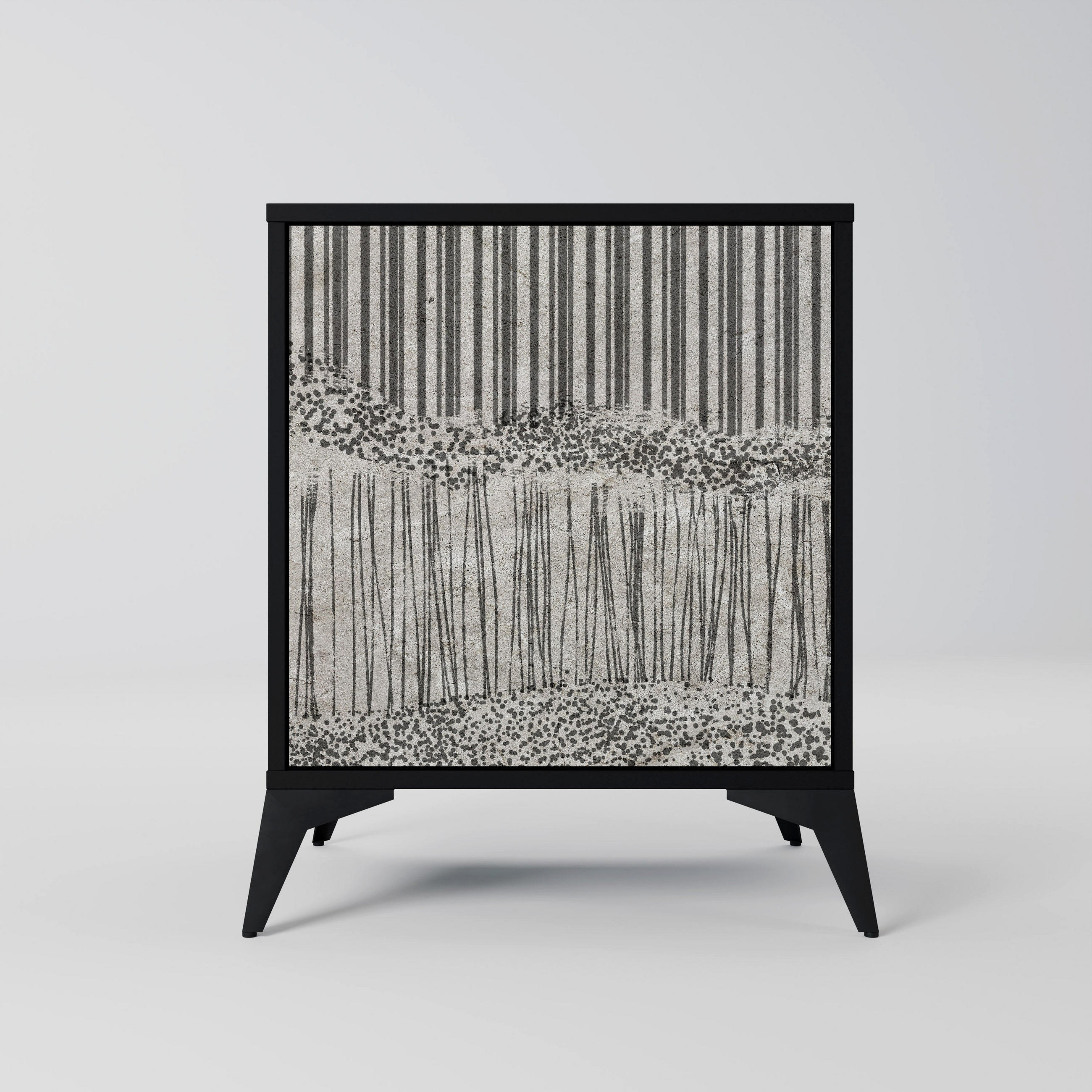SpaceRebels Sideboard Schwarz 57.5x70.5x42 cm
