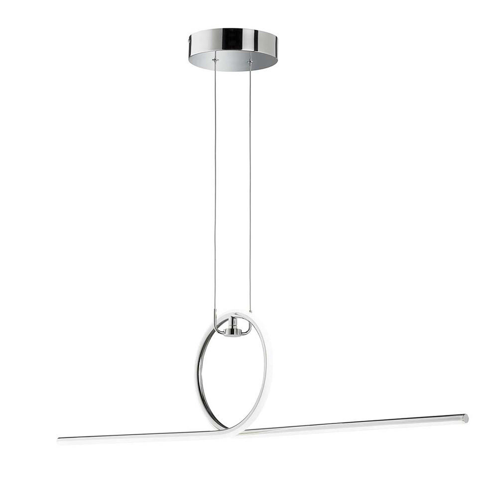 LED HÄNGELEUCHTE Chrom Silber - Silberfarben, Metall (112.5/21/162.5cm) - Wofi