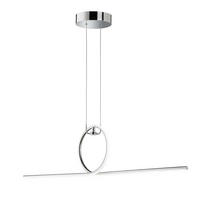 LED HÄNGELEUCHTE Chrom Silber - Silberfarben, Metall (112.5/21/162.5cm) - Wofi