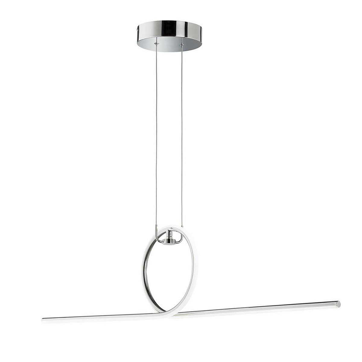 LED HÄNGELEUCHTE Chrom Silber - Silberfarben, Metall (112.5/21/162.5cm) - Wofi