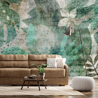 VLIESTAPETE Grün 150/105 cm - Grau/Grün, Textil (150/1cm) - KUNSTLOFT