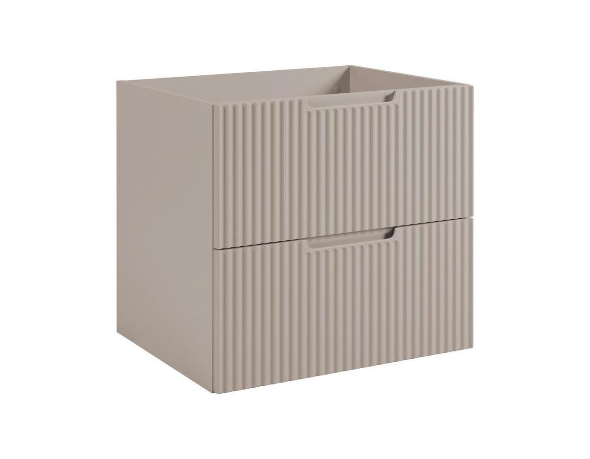 BADEZIMMERSCHRANK : Kaschmir, 60 x 57 x 46 cm - Beige, Holzwerkstoff (60/57/46cm) - 3XE LIVING