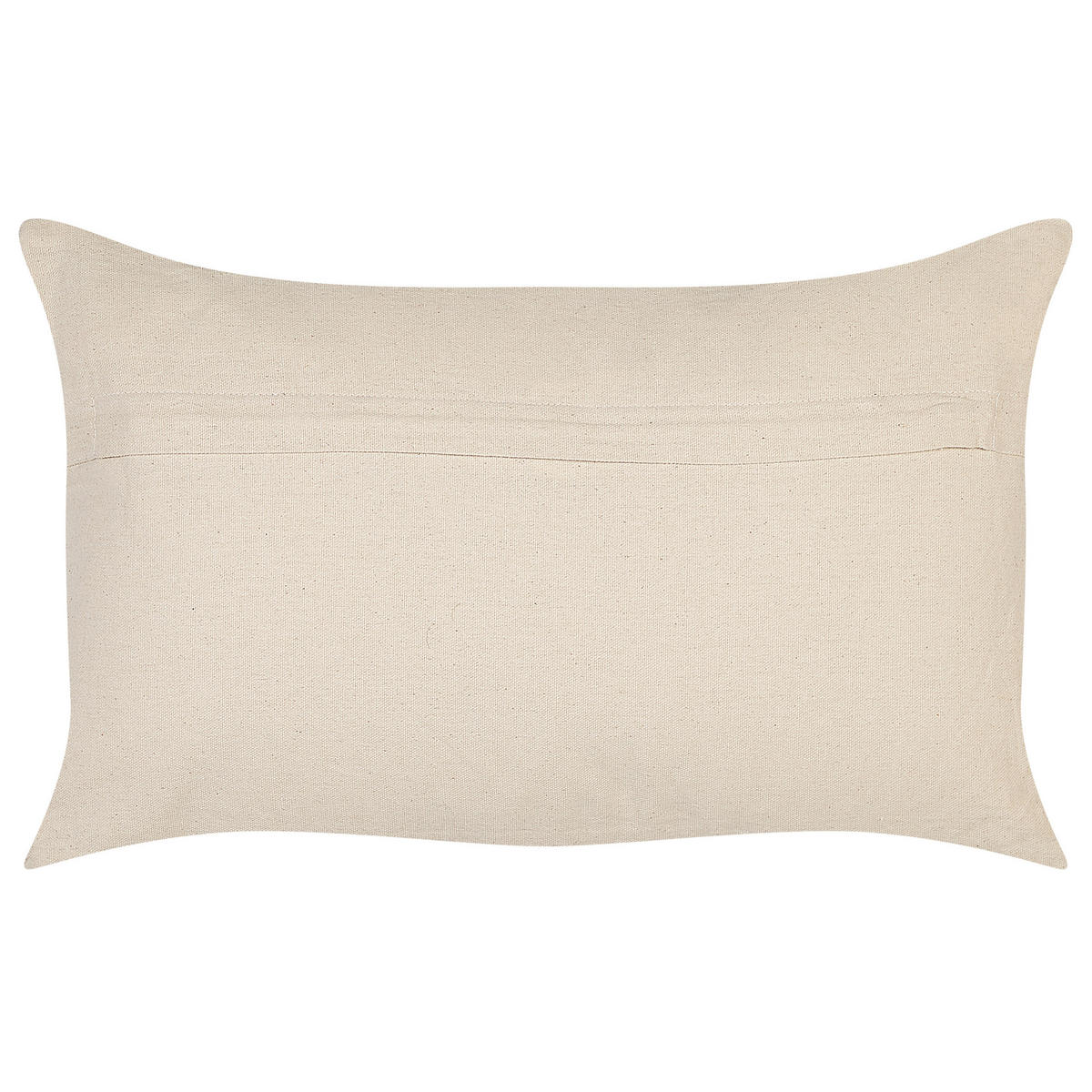 DEKOKISSEN 2er-Set Orange 50/30 cm Inula - Orange, Naturmaterialien/Textil (50/30cm) - Beliani