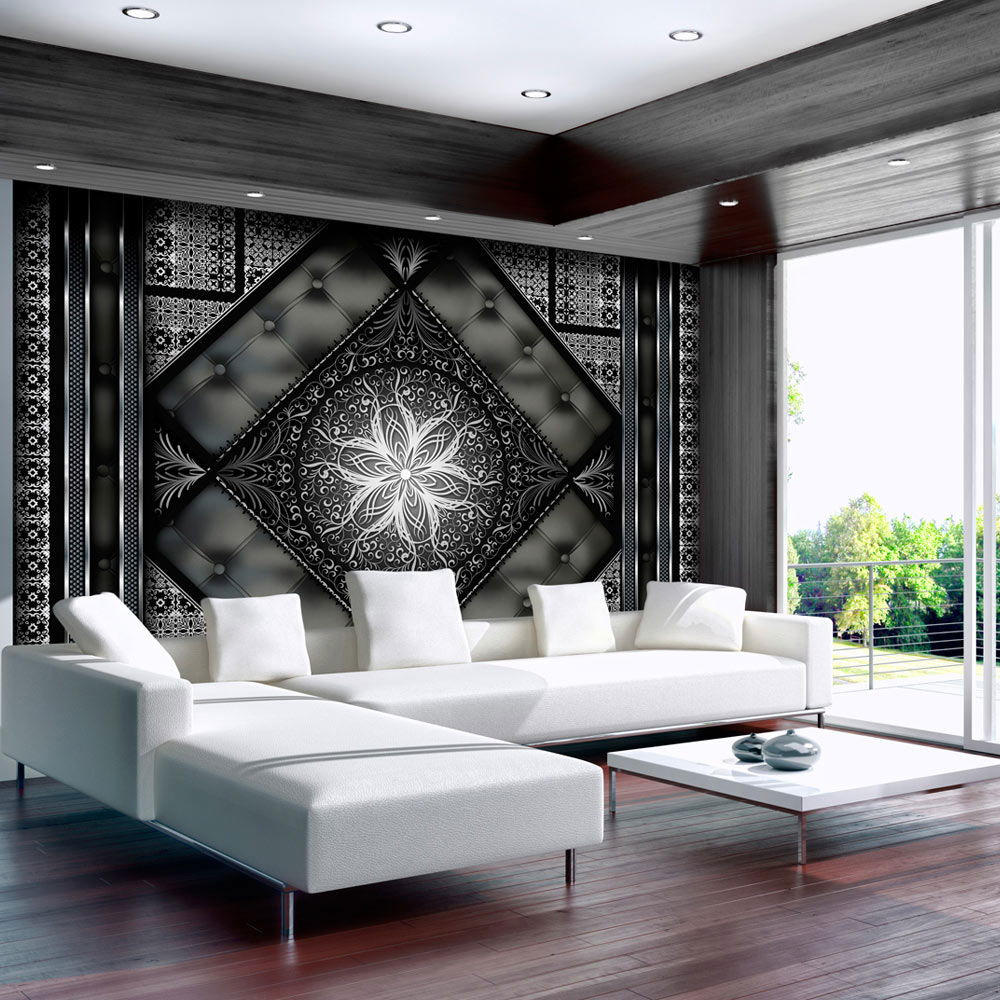 VLIESTAPETE Schwarz 200/140 cm - Schwarz/Grau, Textil (200/1cm) - KUNSTLOFT