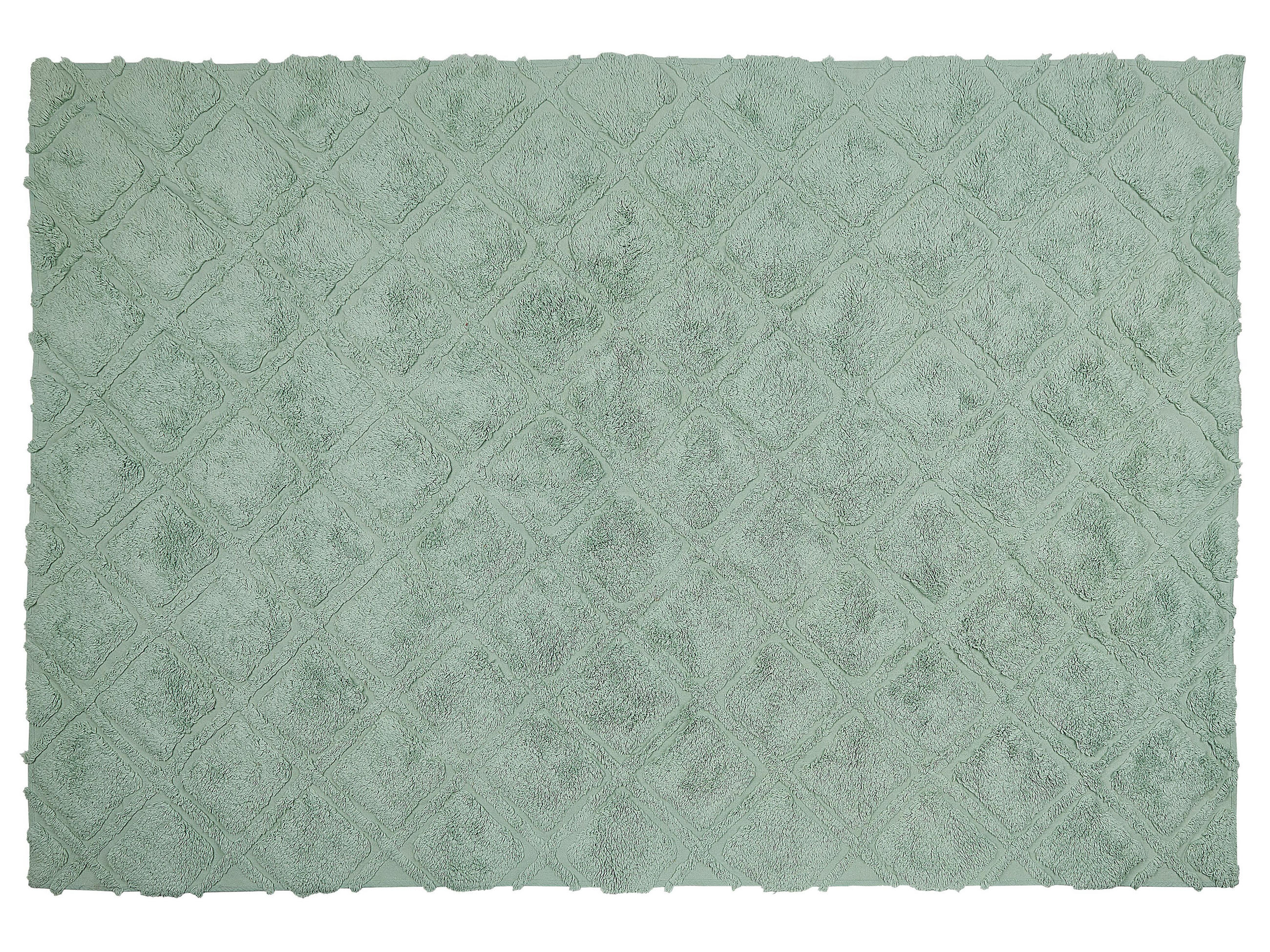 KURZFLOR-TEPPICH Hatay 200/140 cm - Grün, Textil (140/200cm) - Beliani