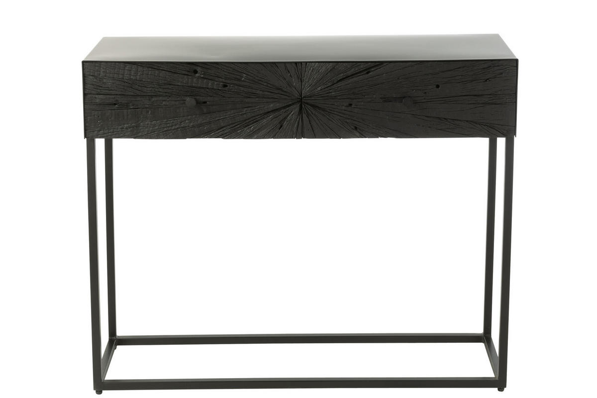 KONSOLE SHANIL - Holz - Schwarz - Schwarz, Holz (100/33/81cm) - J-Line