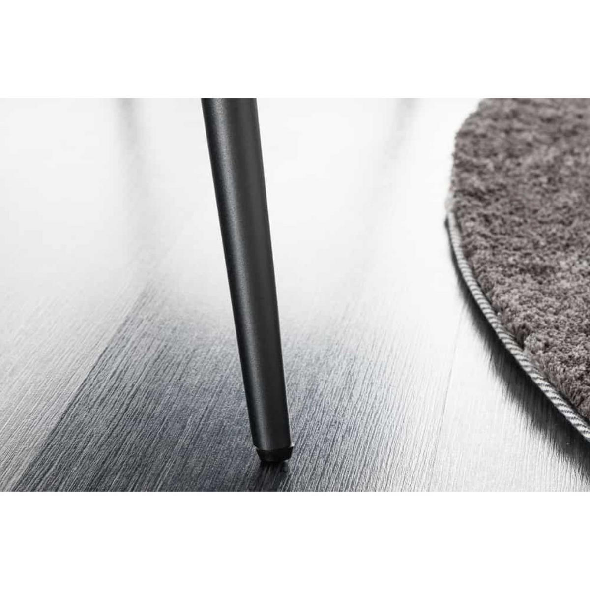SITZBANK BOUTIQUE Cord Hellgrau, Schwarz 100 cm - Hellgrau, Textil/Metall (100/45/35cm) - riess-ambiente