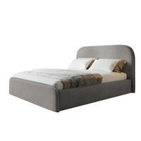BETT 90x200 - Polsterbett mit Bettkasten und Metallrahmen - Modern Betten - Weicher Jasminstoff - Kollektion Vienna - Grau - Grau, Holz/Textil (90/200cm) - Alpi-Möbel