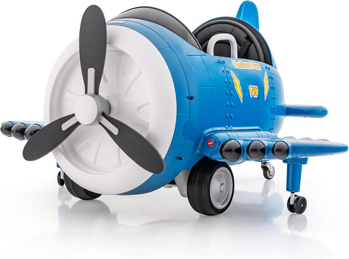 ELEKTROAUTO Kinder Blau - Blau, Kunststoff (100/62/124cm) - COSTWAY