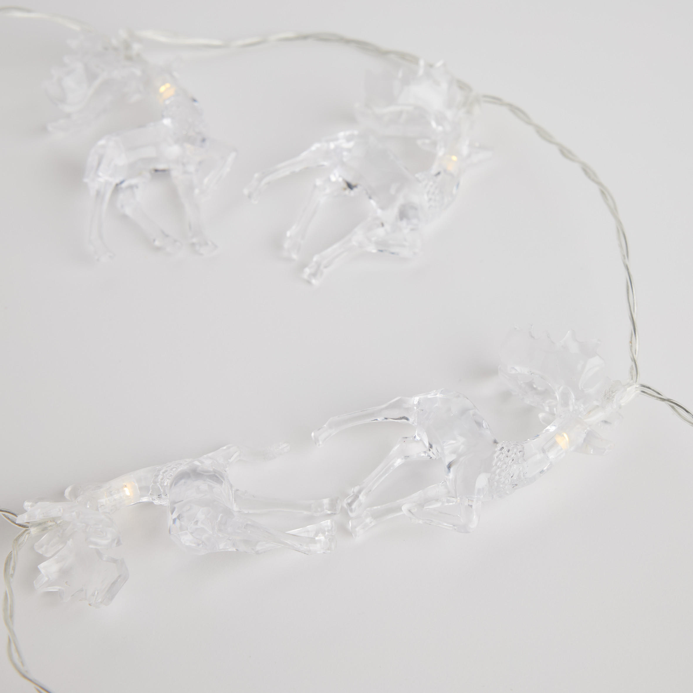 LICHTERKETTE Derione, Transparent, 135 cm, Dekorative Weihnachtsdeko - Transparent, Kunststoff (135cm) - home&you