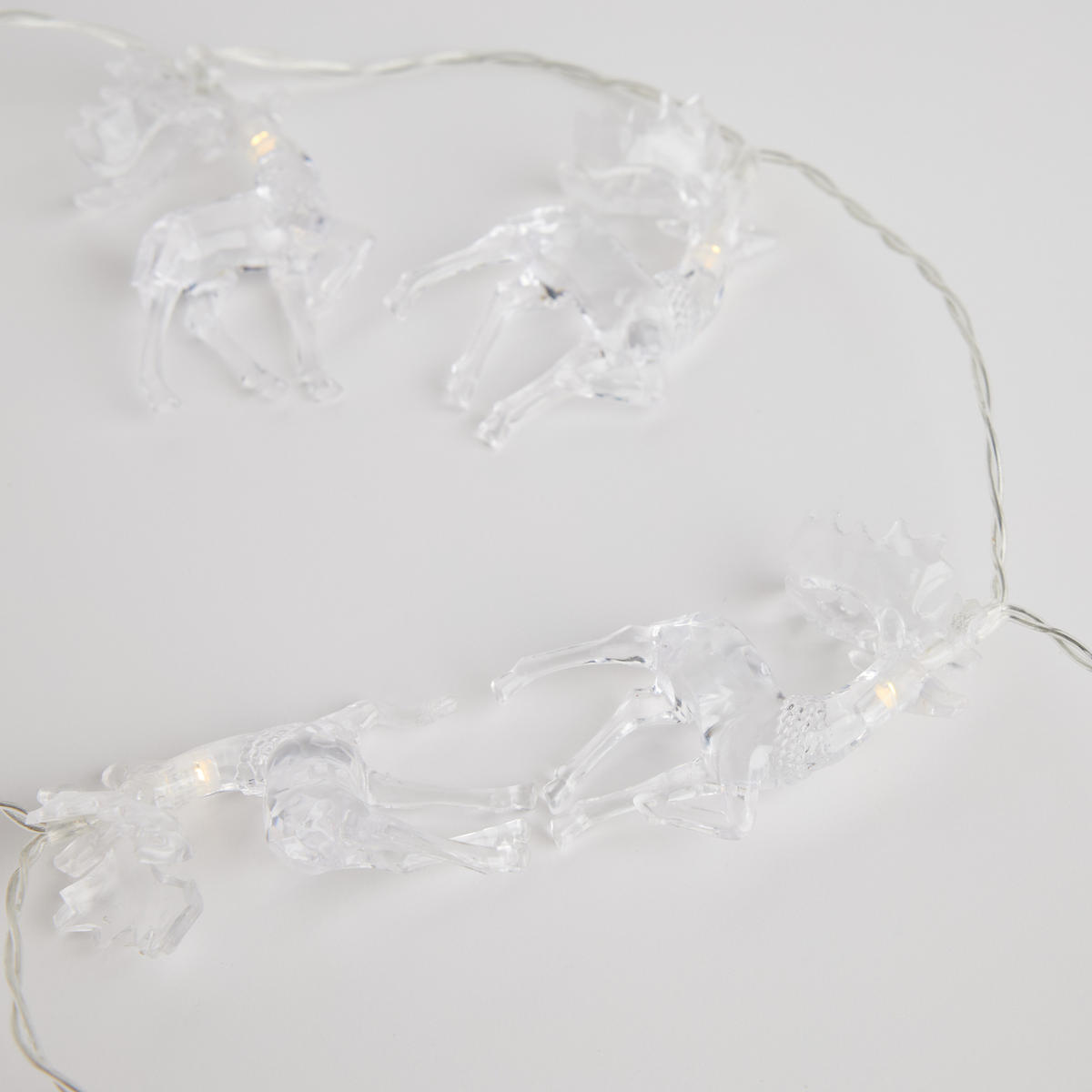 LICHTERKETTE Derione, Transparent, 135 cm, Dekorative Weihnachtsdeko - Transparent, Kunststoff (135cm) - home&you