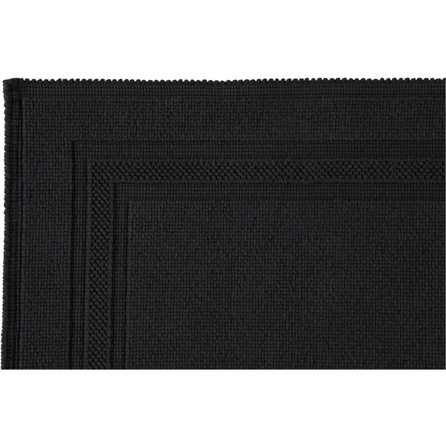 BADEMATTEN GALA SCHWARZ - 15 - Schwarz, Textil (50/70cm) - Rhomtuft