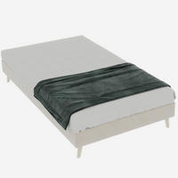 POLSTERBETT 90/200 cm Beige aus Stoff und Metall mit Stauraum - Beige, Textil (90/200cm) - OKWISH