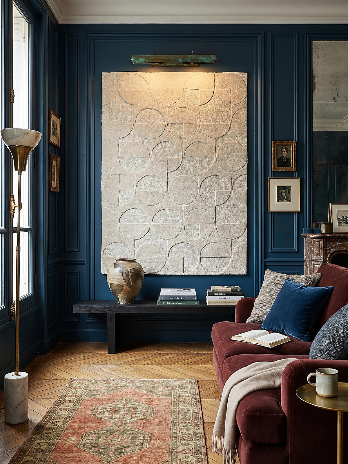 WOLLTEPPICH DEBEN, geometrisch, aus Wolle, Elfenbein, 120 x 170 cm - Beige, Textil (120/170cm) - KADIMA DESIGN