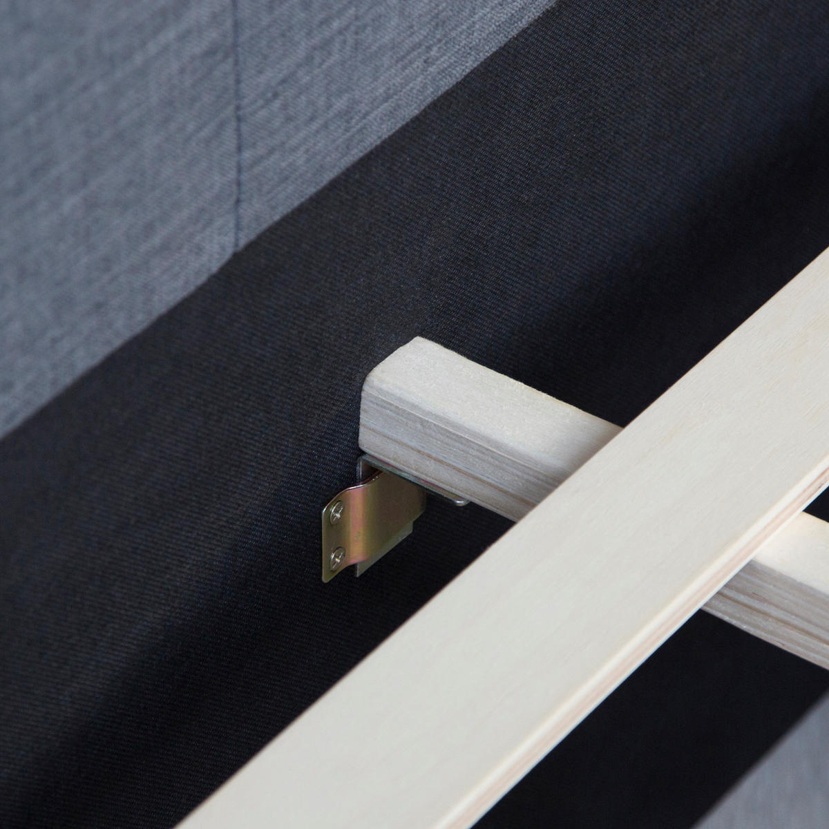 POLSTERBETT mit Stauraum 180/200 cm in Anthrazit Grau - Anthrazit/Grau, Textil (180/200cm) - Homestyle4u
