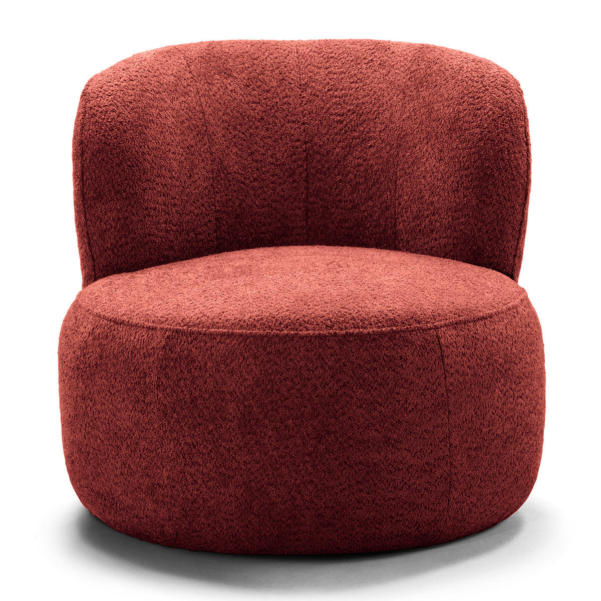 SESSEL - Weinrot/Schwarz, Kunststoff/Textil (78/75/84cm) - home24