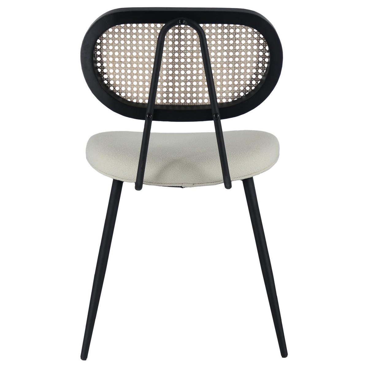 STÜHLE Elena Ecru 2er-Set - Beige, Metall (48/82/56cm) - Happy Garden
