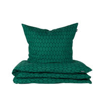 BETTWÄSCHESET Drops - Feinbiber - 2-teilig - 135 x 200 cm - Smaragd - Smaragdgrün, Textil (135/200cm) - SCHIESSER