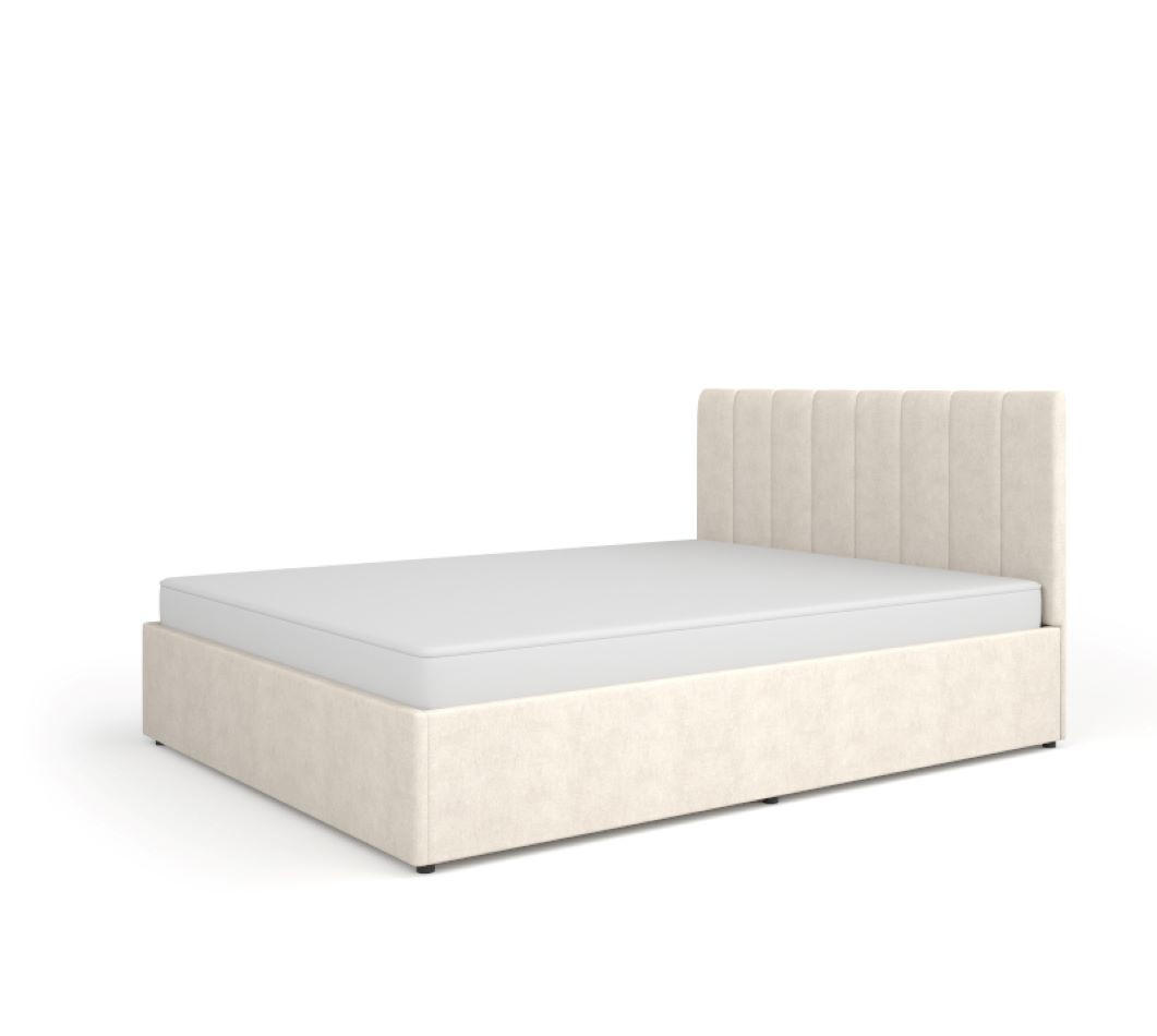 POLSTERBETT Mossa 160X200, Beige, Für Schlafzimmer - Beige, Textil/Metall (160/200cm) - Bettso