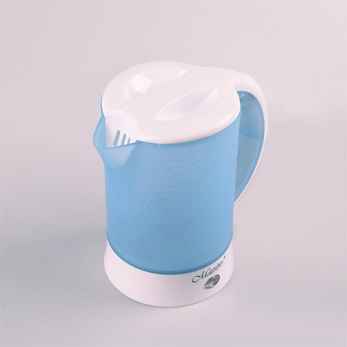 WASSERKOCHER ELEKTRISCH Hellblau 15.5/15.6/17.5 cm MR010 - Hellblau, Metall (15.6/17.5/15.5cm) - Maestro 