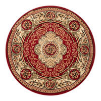 TEPPICH ATLAS rund rot floral 200/200 cm - Rot, Textil (200/200cm) - Tapiso