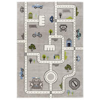 KINDER TEPPICH MAUI KIDS STRASSEN - Grau, Textil (120/170cm) - Pergamon