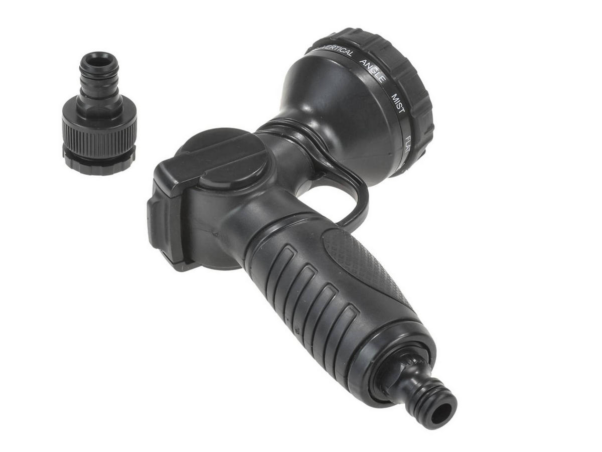 GARTEN HANDBRAUSE Lux mit 10 Sprühprogrammen - Schwarz, Metall (30.5/6/31.5cm) - by Benson
