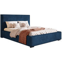 BETT Blau BEN 8 180x200 cm - Dunkelblau, Textil (180/200cm) - Sepro Meble