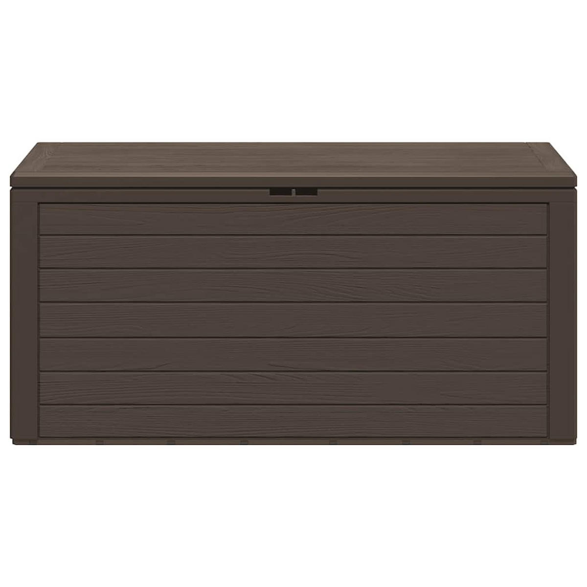 GARTENTRUHE Braun 116x44x55 cm - Braun, Kunststoff (116/55/44cm) - furnicato