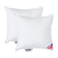 FÜLLKISSEN 2er-Set – 35/35 cm, Super-Mikrofaser - Weiß, Textil (35/35cm) - Homescapes