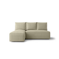 ECKSOFA mit Schlaffunktion SAVIO MINI Quelle 06 Links - Beige, Textil (200/140cm) - Bedante