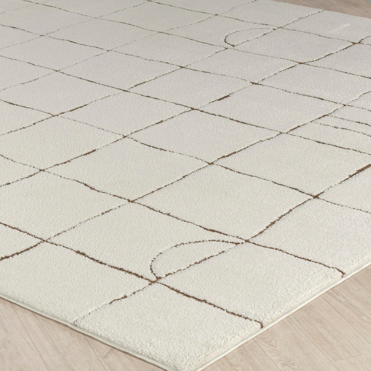 KURZFLORTEPPICH 160/213 cm Weiß - Weiß, Naturmaterialien/Textil (160/213cm) - LIVABLISS