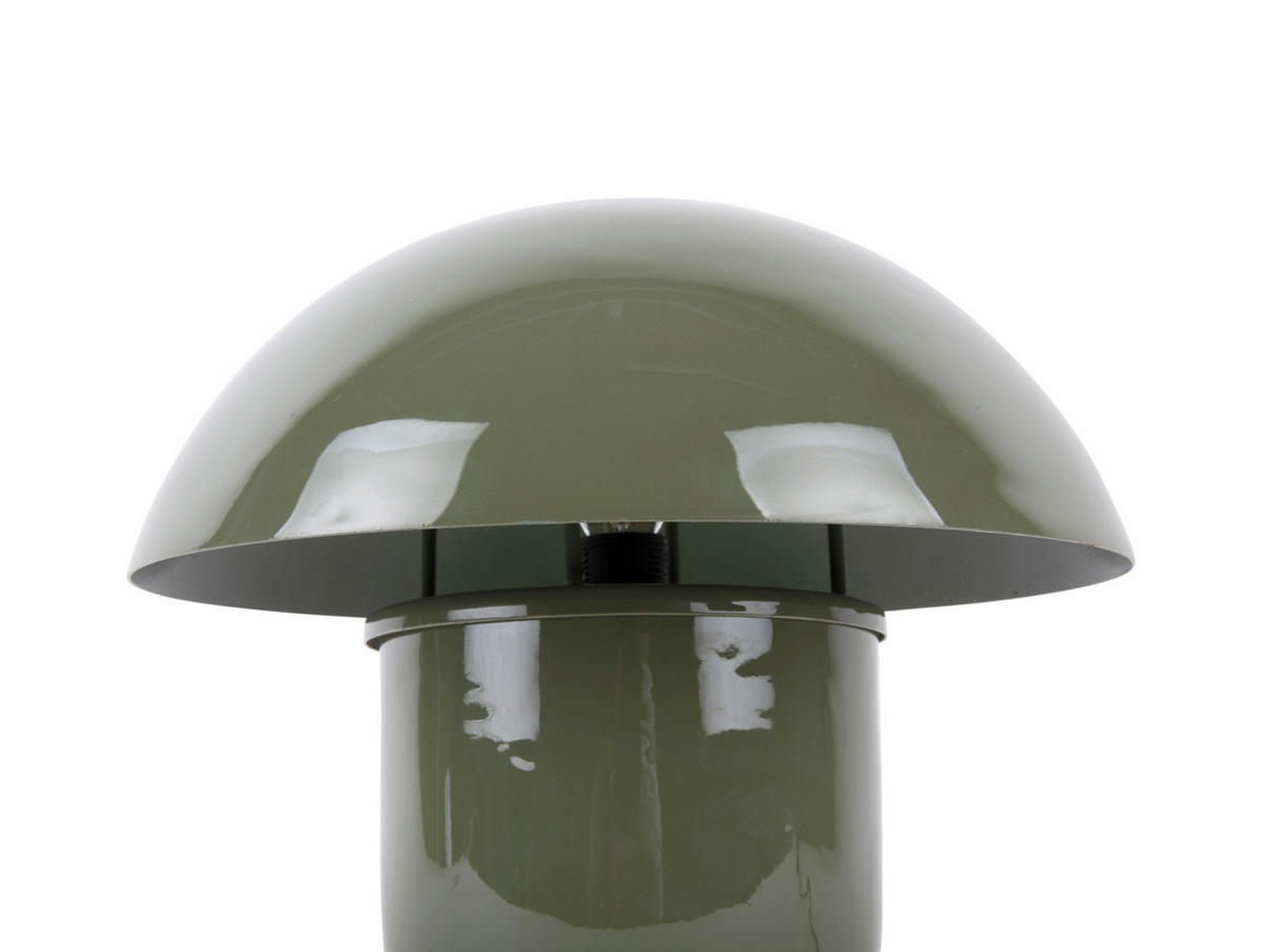 TISCHLAMPE Fat Mushroom 29/29/25 cm - Grün, Metall (29/29/25cm) - Leitmotiv