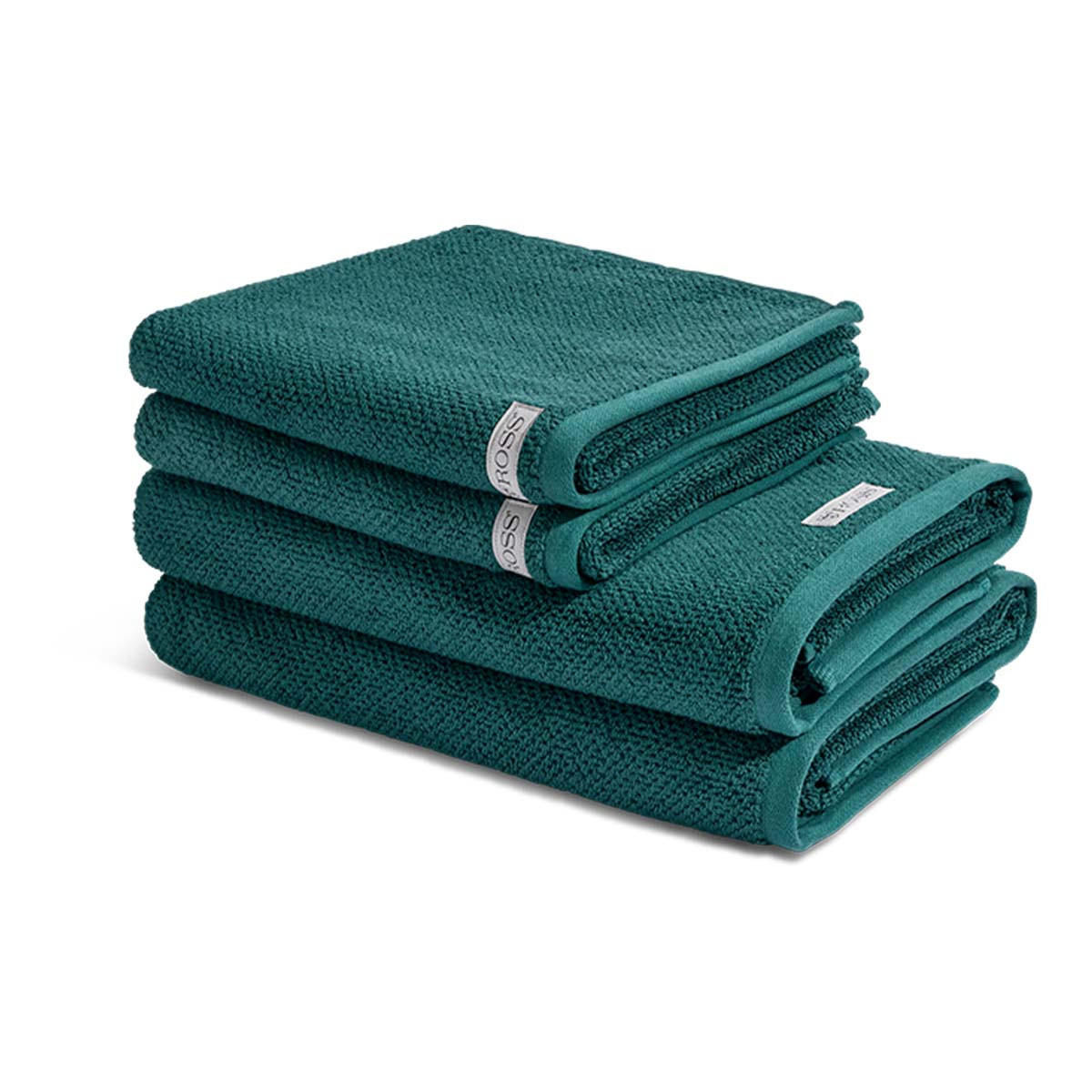 FROTTIERSET Selection 4-teilig - Grün, Textil (50/100cm) - Ross