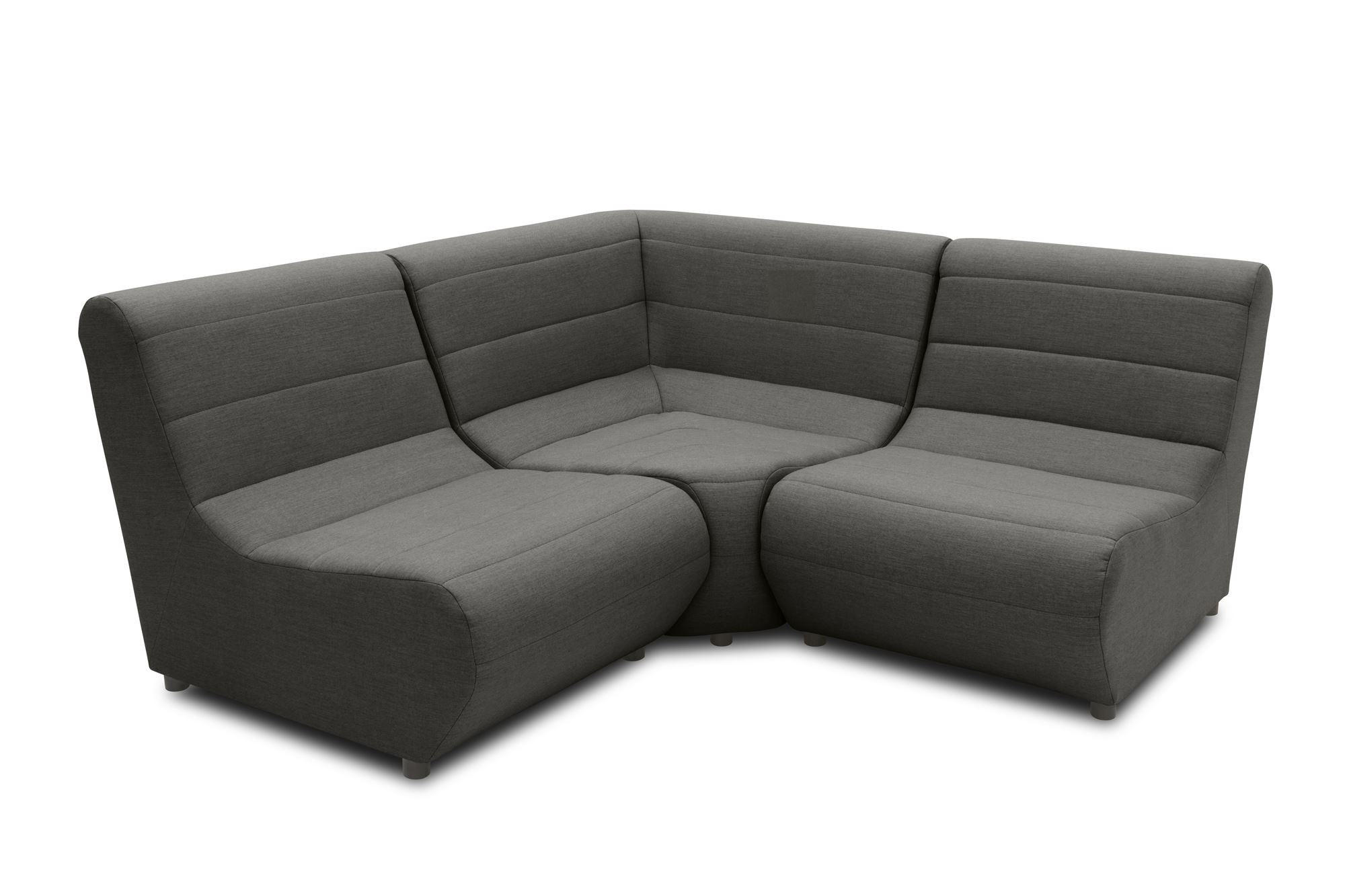 GARTENLOUNGE Set 3 Boudicca 179x80x179 mit Outdoorbezug in anthrazit - Anthrazit, Kunststoff (179/80/179cm) - 58aufmkessel
