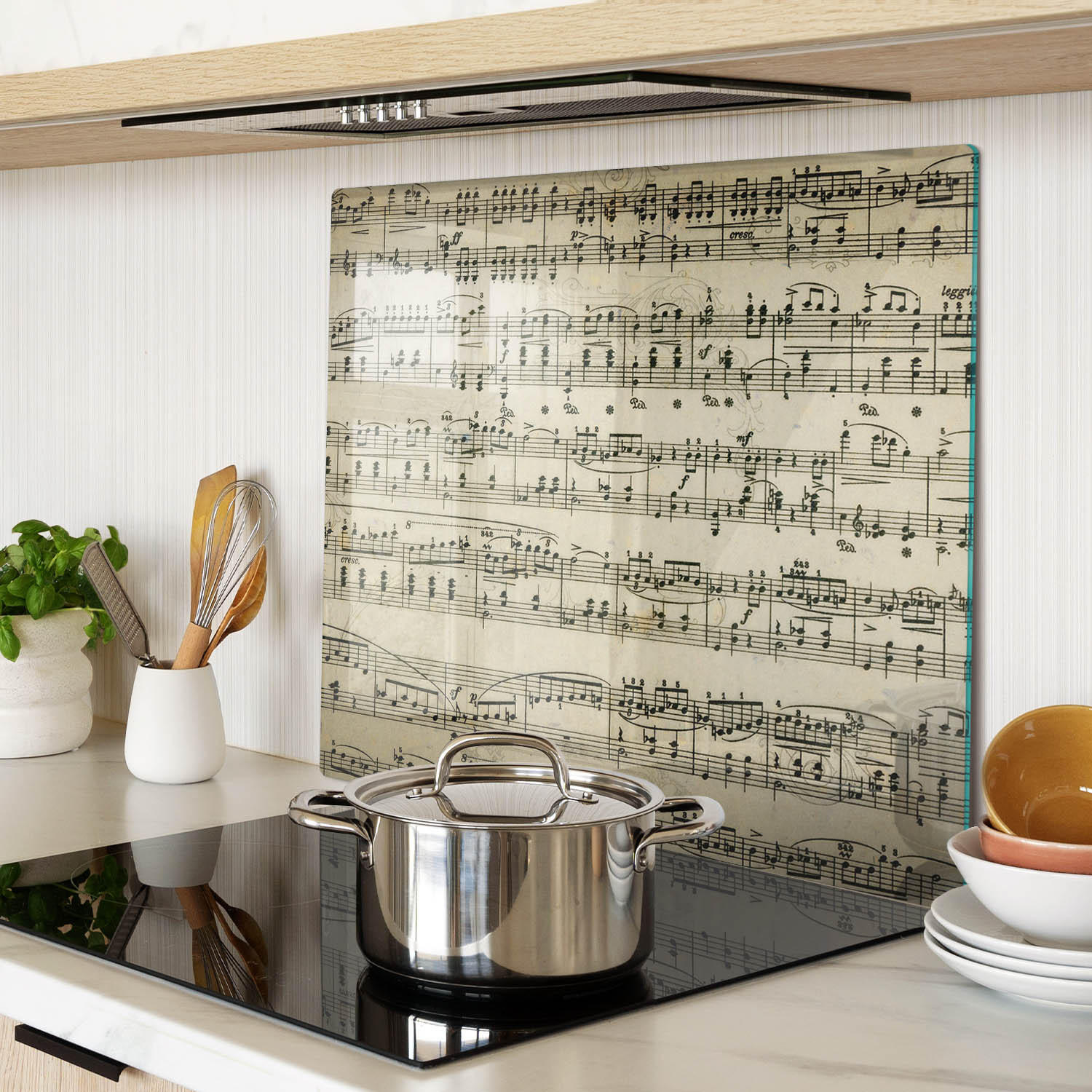 GLASPLATTE 60x52 cm Noten - Beige, Glas (60/0.4/52cm) - TULUP