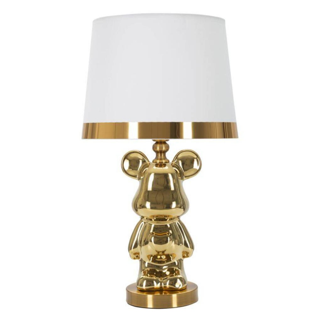 TISCHLEUCHTE Bear 54 cm - Goldfarben, Keramik (30/30/54cm) - Mauro Ferretti